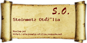 Steinmetz Otília névjegykártya
